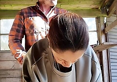 Sexy Wife Angelina gets banged analy outside by her hubby. Watch this Anal Queen or Anal wench as that babe sometimes calls herself get it truly hard.