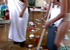 College boys having a fun