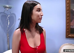 Buxxom American COUGAR Seduces Timid Lesbian Teen