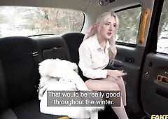 Golden-haired Blue Eyes Waitress can Screw All day - Fake Taxi