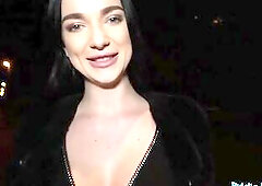 Super Hot Chick Screwed in EBONY UNDERWARE - Public Agent