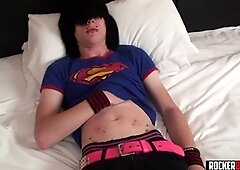 Big Dick goth man finishes off And Jerks Off