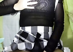 I discover my Step Daddy masturbating - I get so lascivious we end up having hard sex