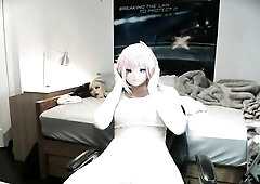 Pinky Nina Pt1! Feel your rubber comics girlfriend's body and her glamorous masked face!