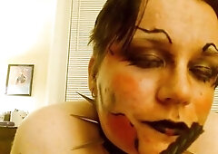 Painted Doxy Eats Aphrodesiac Then Ruins Its Makeup-Unedited