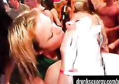 Bisex club slags masturbate vaginas and bang at a wild party