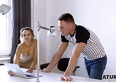 Mature Russian beauty rides Vincent Vega in passionate bedroom encounter