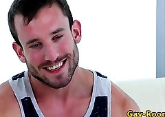 Ripped gaycastings amateur hunk facialized