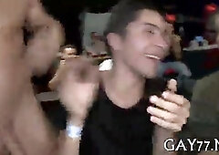 Dude inhaling stripper at soiree