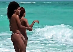 Nudist beach voyeur films hot amateur babes sunbathing