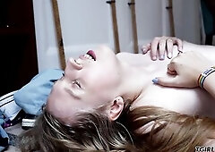 After some petting, and giving a kiss Wiki drops to her knees in a compliant posturing previous to taking Johnny's chunky, uncut and large hard p