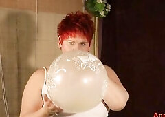 At the request of a user I blow a large balloon and play with it. Sharp movie scene for balloon lovers. I crave u much pleasure with the clip.