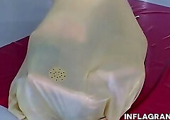 Lesbians in rubber gets disciplined