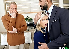 Good FMM hardcore pound with a young blonde model Emma Rosie