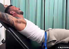 Strapped Up Tom Cannot Fight Back Sniggering In His Casting