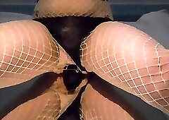 fuck from behind by black dildo