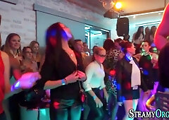 Party teens gobbling rods at hardcore interracial fuckfest in hd