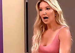Stepmom Laura Joins Myra and Nico in Steamy Bed Threesome