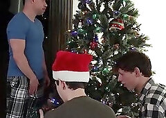 Dakota Lovell and Danny Shine Christmas sex with stepdad Tristan Jaxx