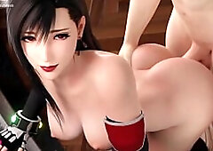 Tifa Lockhart from Final Fantasy Enjoys Doggystyle Banging