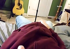 One camera angle of me peeing all over myself then masturbating off.