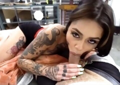 Reverse cowgirl pov, taboo, tattoo girl