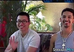 Twink fucks straight ass