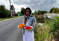 I Asked the Farmer to Show how She Grows Juicy Fruits and Vegetables...