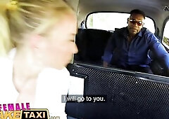 Female Fake Taxi Large ebony weenie stretches Licky Lex enchanting Czech vagina