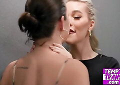 Girl Get A Sexy Airport Security Agents Attention With Daisy Taylor And Emma Rose