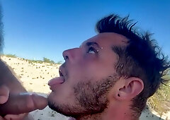 Caught gargling on the beach