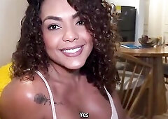 My most excellent ally shares her stepson with me, and we've an interracial 3some with his biggest rod—that guy cums in my throat!