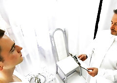 Awesome Mormon sex movie with Bishop Angus and Elder Packer