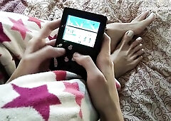 Beauty Showing Hot Feet Playing Old Games FOOT FETISH - Nina Yo