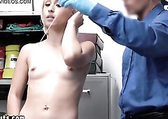 Lustful blond shoplifter is using each opportunity to get drilled, especially when this babe gets caught