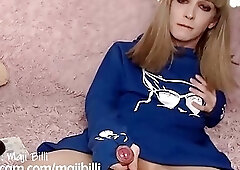 VERY CUTE TGIRL CUM [BeautizOnCam.com]