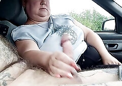 mother i'd like to fuck jerks off my weenie in the car until I cum