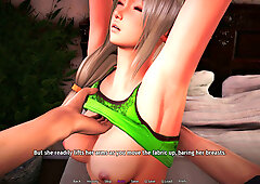 Lyriel films herself having slow, passionate sex in her bed inside a quiet house in the Rift