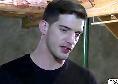 Tranny Savannah consumes a massive dickthen her butt gets rammed