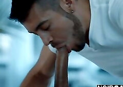 Interracial gay sex massage with happy ending