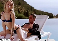 TUSHY Sweetheart on vacay hooks up with stranger for anal joy