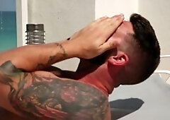 Str8ToGay: Hunk Damien Stone loves real sex