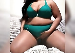 Hot Black love button rubbing