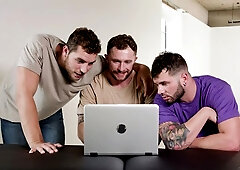 Dante Martin fucked by Markie More, Johnny Hill, and Carter Woods