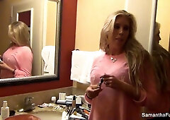 Behind the scenes fun with Samantha Saint