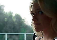 Lesbian asian MILF mistress Dana Vespoli fingering her big tits GFs pussy