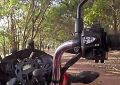 Getting Torn up by a Motorcyclist in the Middle of the Forest (total on PPC)