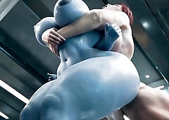 Shepard Bang Liara in front of everybody in the shower