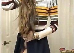 Shegirl jerking hairy big cock online