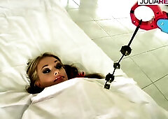 Hard anal and pussy bang until this babe screams out loud